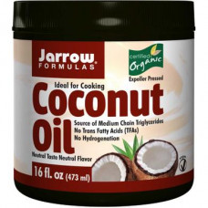 Organic Coconut Oil, Coconut Oil, Jarrow Formulas, 473 g, 8510
 