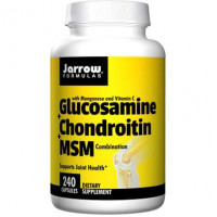 Glucosamine Chondroitin MSM Glucosamine + Chondroitin + MSM Jarrow Formulas 240 Capsules 8512
 