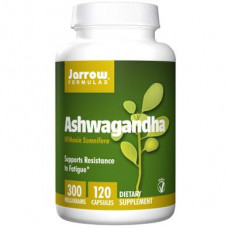 Ashwagandha, Ashwagandha, Jarrow Formulas, 300 mg, 120 Capsules, 8517
 