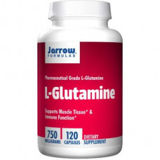 Glutamine, L-Glutamine, Jarrow Formulas, 750 mg, 120 Capsules, 8686
 