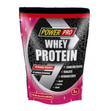 Протеин Whey Protein, PowerPro, 1 кг - клубника, 24839
  