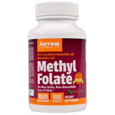 Methyl Folate, Jarrow Formulas, 1000 mcg, 100 Capsules, 8732
 