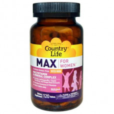 Витамины для женщин, Multivitamins, Country Life, 1 в день, 60 таблеток, 8809
  