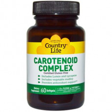 Carotenoids, Carotenoid Complex, Country Life, 60 Capsules, 8924
 