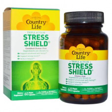 5-НТР стресс щит, Stress Shield, Country Life, 60 капсул, 8973
  