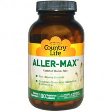 Allergy Vitamins, Gluten Free, Aller-Max, Country Life, 100 Capsules, 9004
 