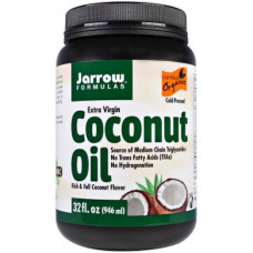 Coconut Oil, Coconut Oil, Jarrow Formulas, Organic, 946 g, 9059
 