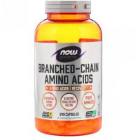 BCAA аминокислоты, Amino Acids, Now Foods, Sports, 240 капсул, 03549-2
  