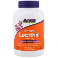 Lecithin, Lecithin, Now Foods, 1200 mg, 100 Capsules, 9206
 