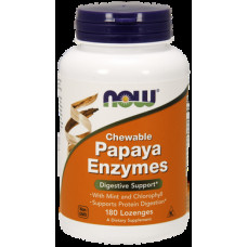 Пищеварительные ферменты папайи, Papaya Enzymes, Now Foods, 180 леденцов, 9218
  