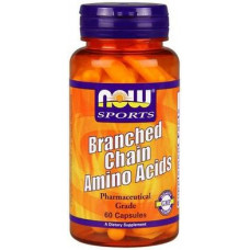 BCAA Amino, Branched Chain Amino, Now Foods, Sports, 60 Capsules, 03549-1
 