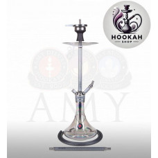 Hookah Amy Deluxe SS 21.01R Carbonica Force R - color steel-transparent