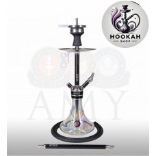 Hookah Amy Deluxe SS 21.02R Carbonica Force RS - black-transparent