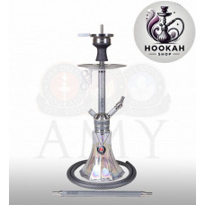 Hookah Amy Deluxe SS 22.02R Carbonica Pride RS - color steel-transparent