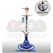 Hookah Amy DeLuxe SS 08 R Hammer Steel - blue