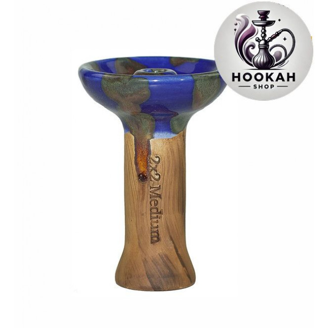 Bowl for a hookah of 2×2 Medium - color blue