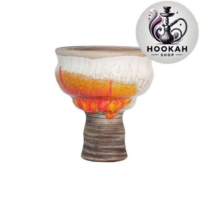 Bowl for a hookah of Kolos Celeste Glaze - color orange