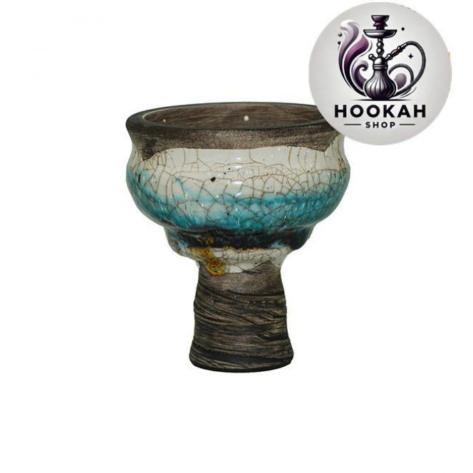 Bowl for a hookah of Kolos Celeste Glaze - color blue