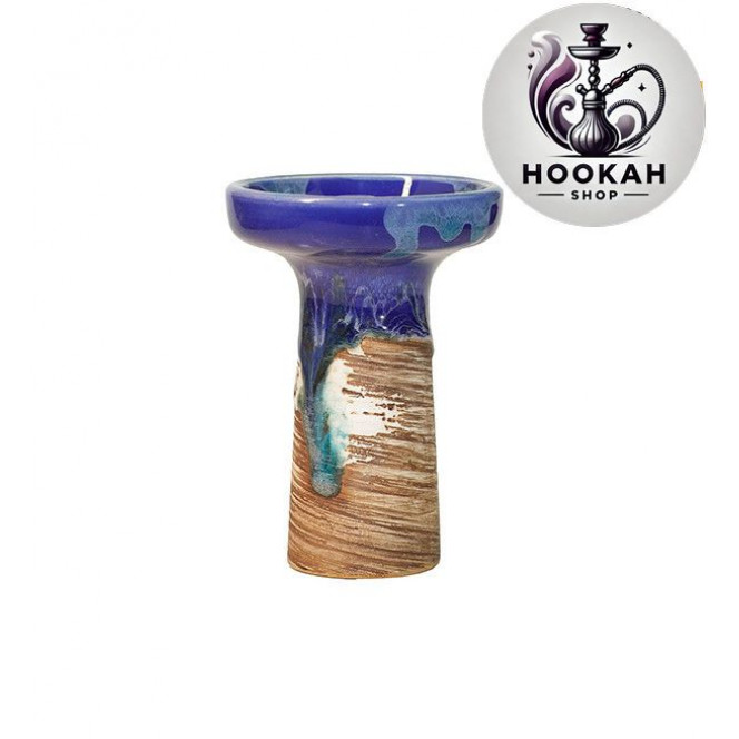 Bowl for a hookah of Kolos Grown Glaze - color blue