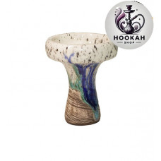 Bowl for a hookah of Kolos Lyomista Glaze - color white