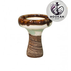 Bowl for a hookah of Kolos Lyomista Glaze - color brown