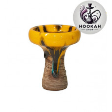 Bowl for a hookah of Kolos Lyomista Glaze - color orange