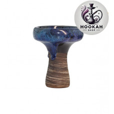 Bowl for a hookah of Kolos Lyomista Glaze - color blue-black