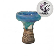 Bowl for a hookah of Kolos Lyomista Glaze - color blue