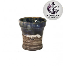 Bowl for a hookah of Kolos Mita Glaze - color black-blue