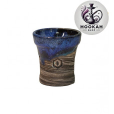 Bowl for a hookah of Kolos Mita Glaze - color blue-black