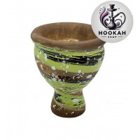 Bowl for a hookah of Kong MUMMY GLASE SPACE - color green