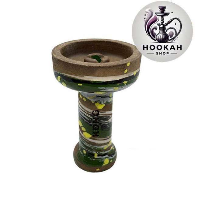 Bowl for a hookah of Kong PHUNNEL GLASE SPACE - color green