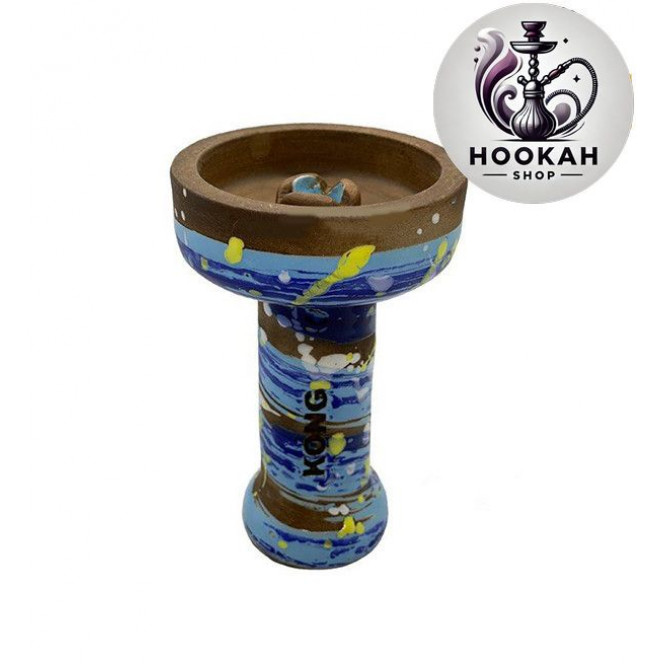 Bowl for a hookah of Kong PHUNNEL GLASE SPACE - color blue