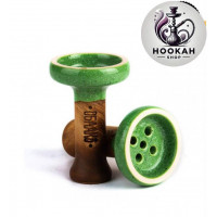 Bowl for a hookah Black Classic Cloud - color green