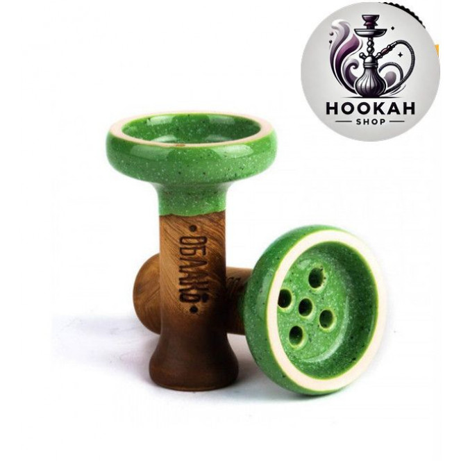 Bowl for a hookah Black Classic Cloud - color green