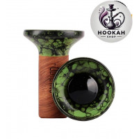 Bowl for a hookah Flow Cloud - color black-green