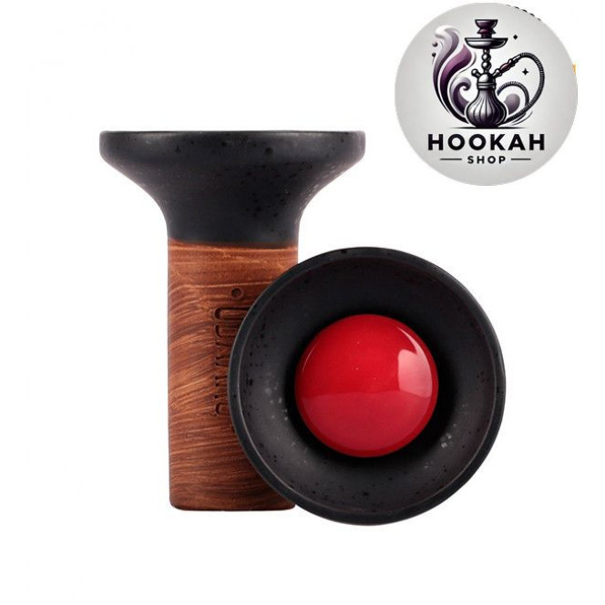 Bowl for a hookah Flow Cloud - color black-red