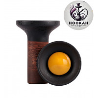 Bowl for a hookah Flow Cloud - color black-yellow