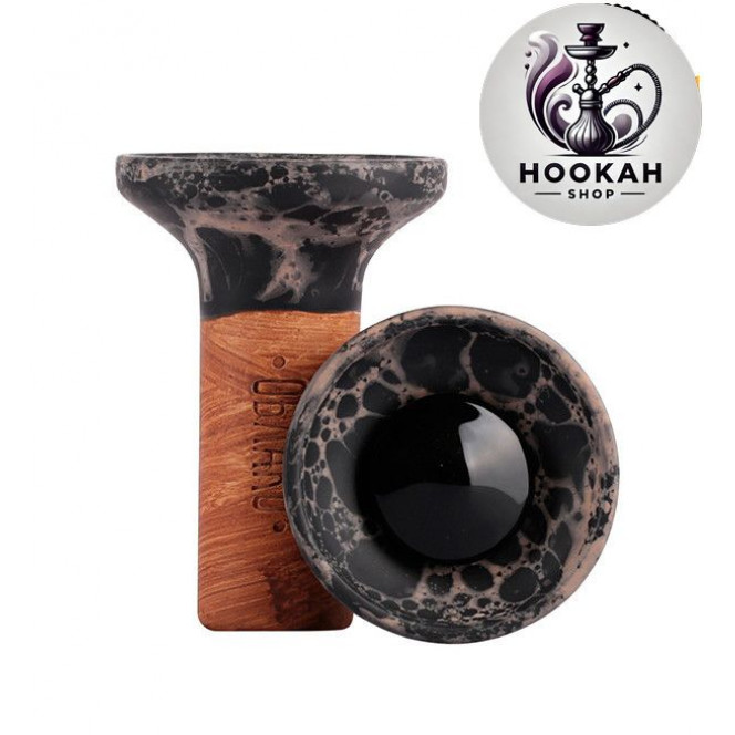 Bowl for a hookah Flow Cloud - color black - silver