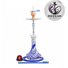 Hookah Amy DeLuxe (057) Globe - color steel-blue