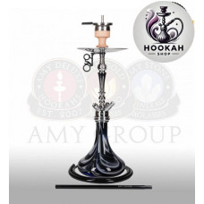 Hookah Amy DeLuxe (057) Globe - black-silver color