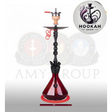 Hookah Amy Deluxe 063 Alu Diamond - color red