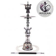 Amy Deluxe hookah - 088.02 Mini Kura - color steel - transparent