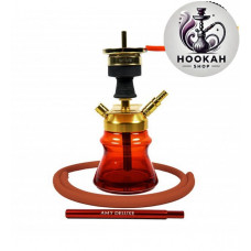 AMY DELUXE hookah - 094.03 Alu Sphere Bag - color gold-red