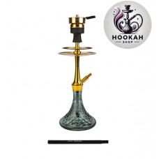 Hookah Amy Deluxe 128.02 Alu Bubble S - gold-black