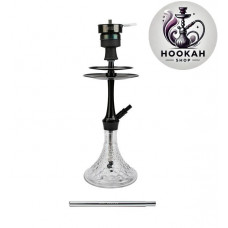 Hookah Amy Deluxe 128.02 Alu Bubble S - black-transparent