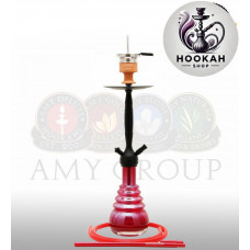 Hookah Amy DeLuxe 690 R Cityscape - red-black