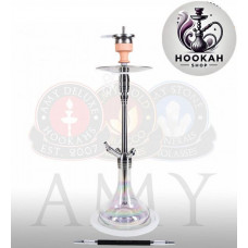 Hookah Amy DeLuxe SS 05 R Feather Steel Plus - transparent color