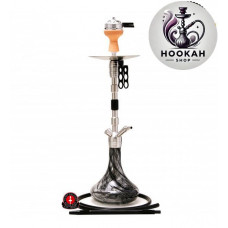 Hookah Amy DeLuxe - SS 06 Dark Steel Plus - black