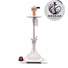 Hookah Amy DeLuxe SS 05 Feather Steel Plus - transparent color